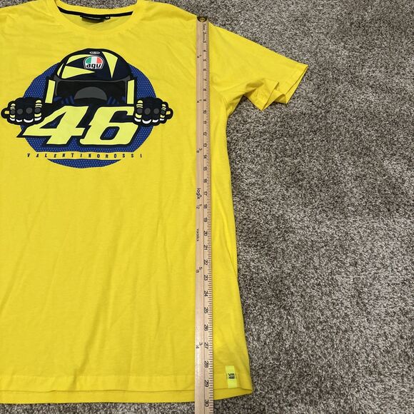 Valentino Rossi VR46 Motorsport Racing AGV The Doctor Yellow T-Shirt Size XXL - Picture 7 of 8
